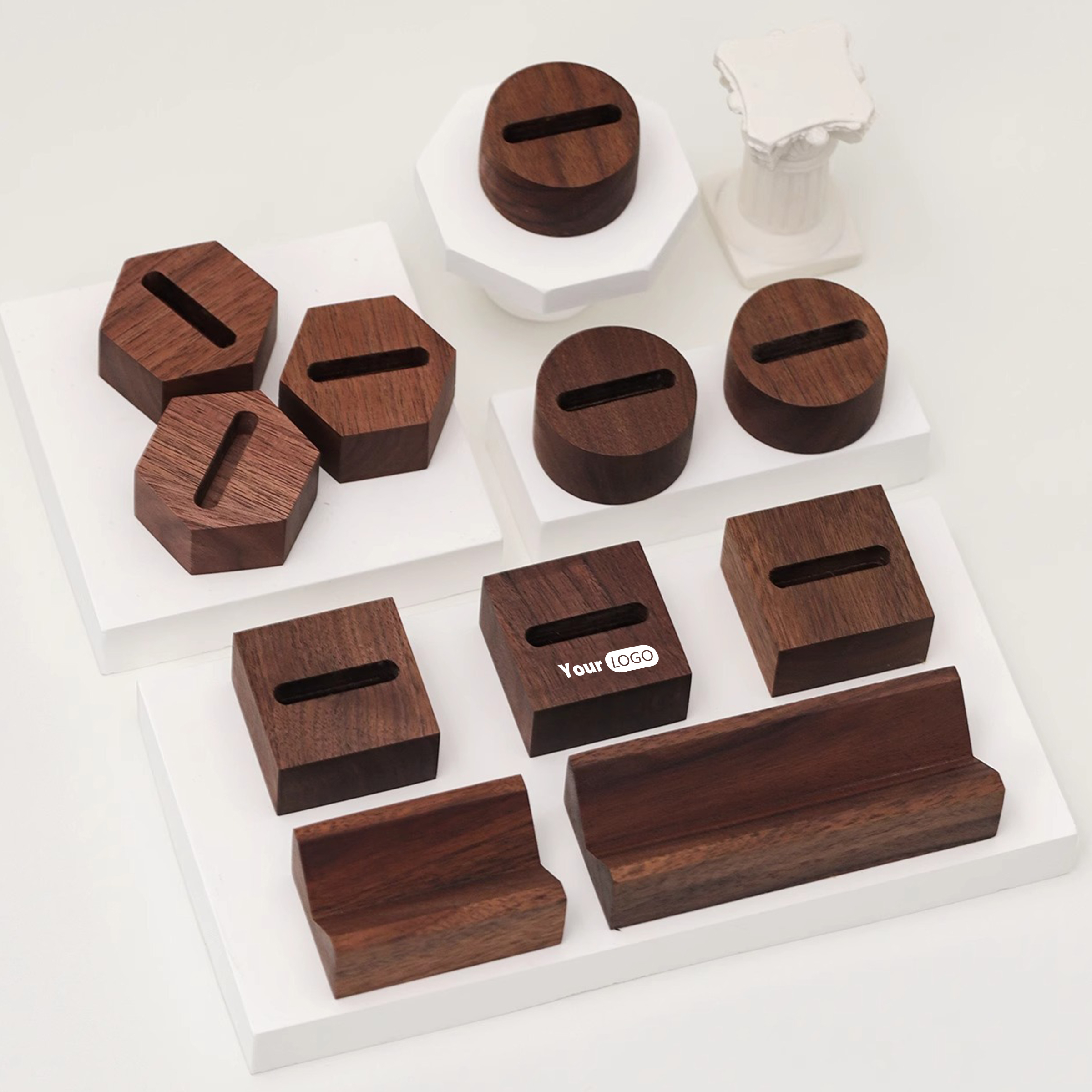 Wood Timeless Ring Display Block For Organized Elegance 1