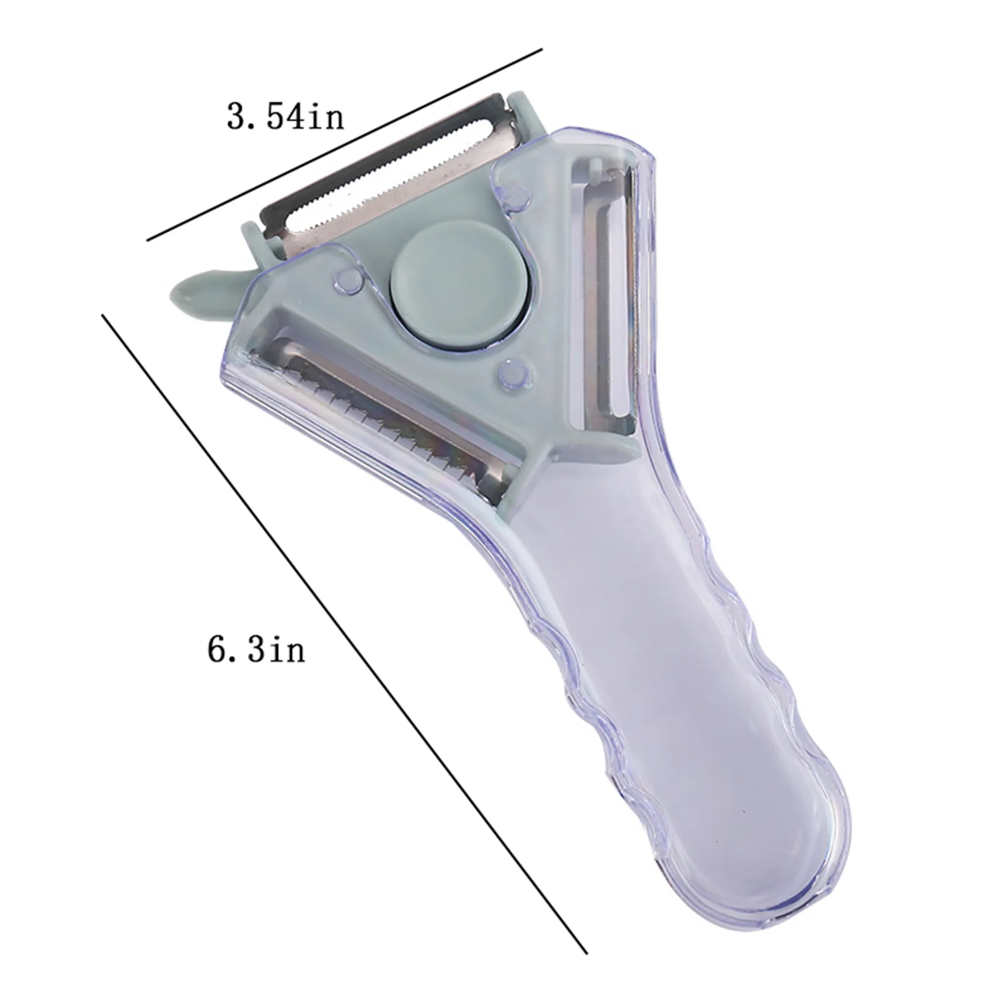 3-in-1 Custom Logo Rotary Peeler & Grater & Soft Skin Blade 2
