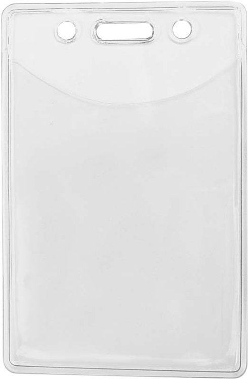 2.67" W x 4.04" H - Vertical Clear Vinyl Badge Holder (Blank) 3