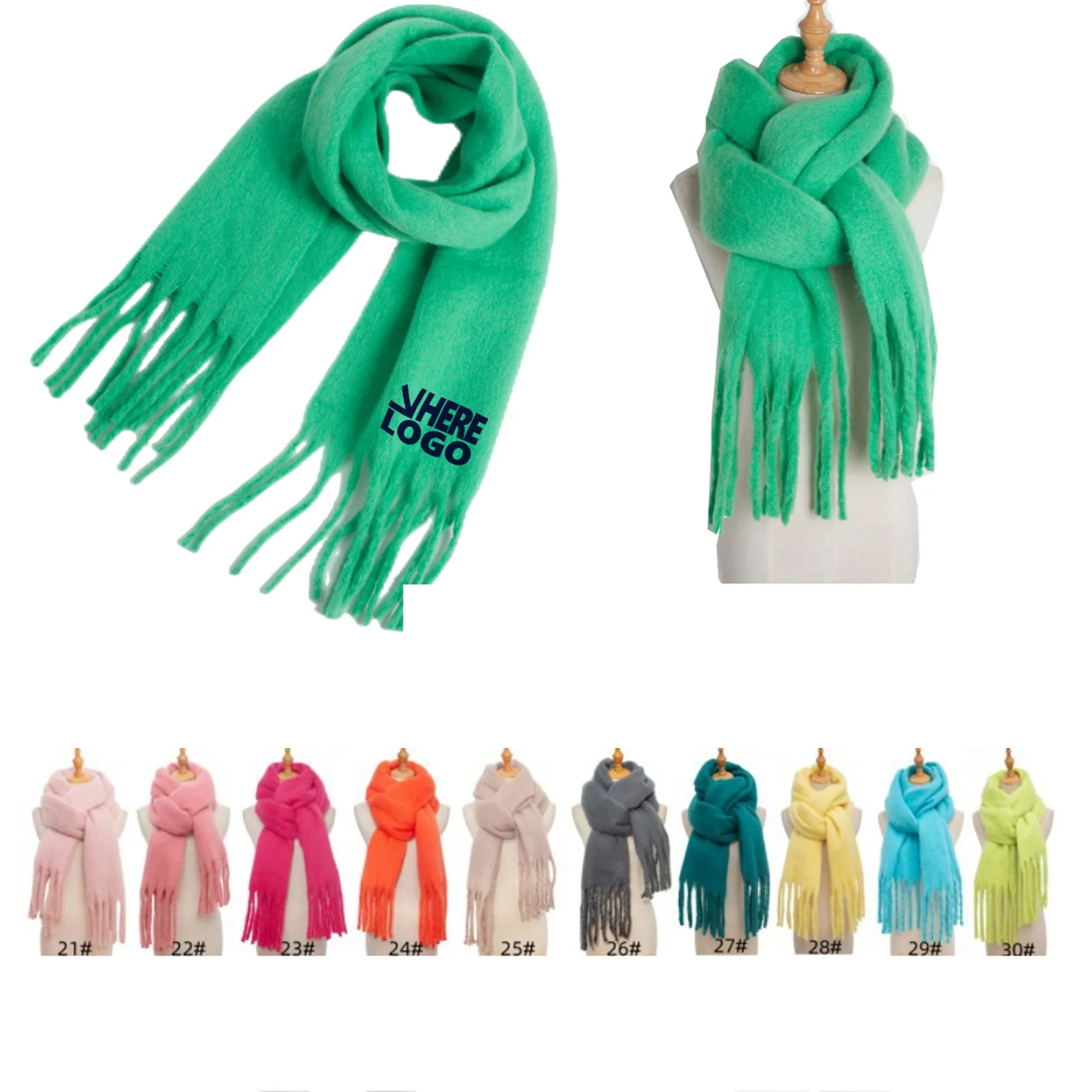 Winter Women's Fashionable Tassel Scarf Shawl