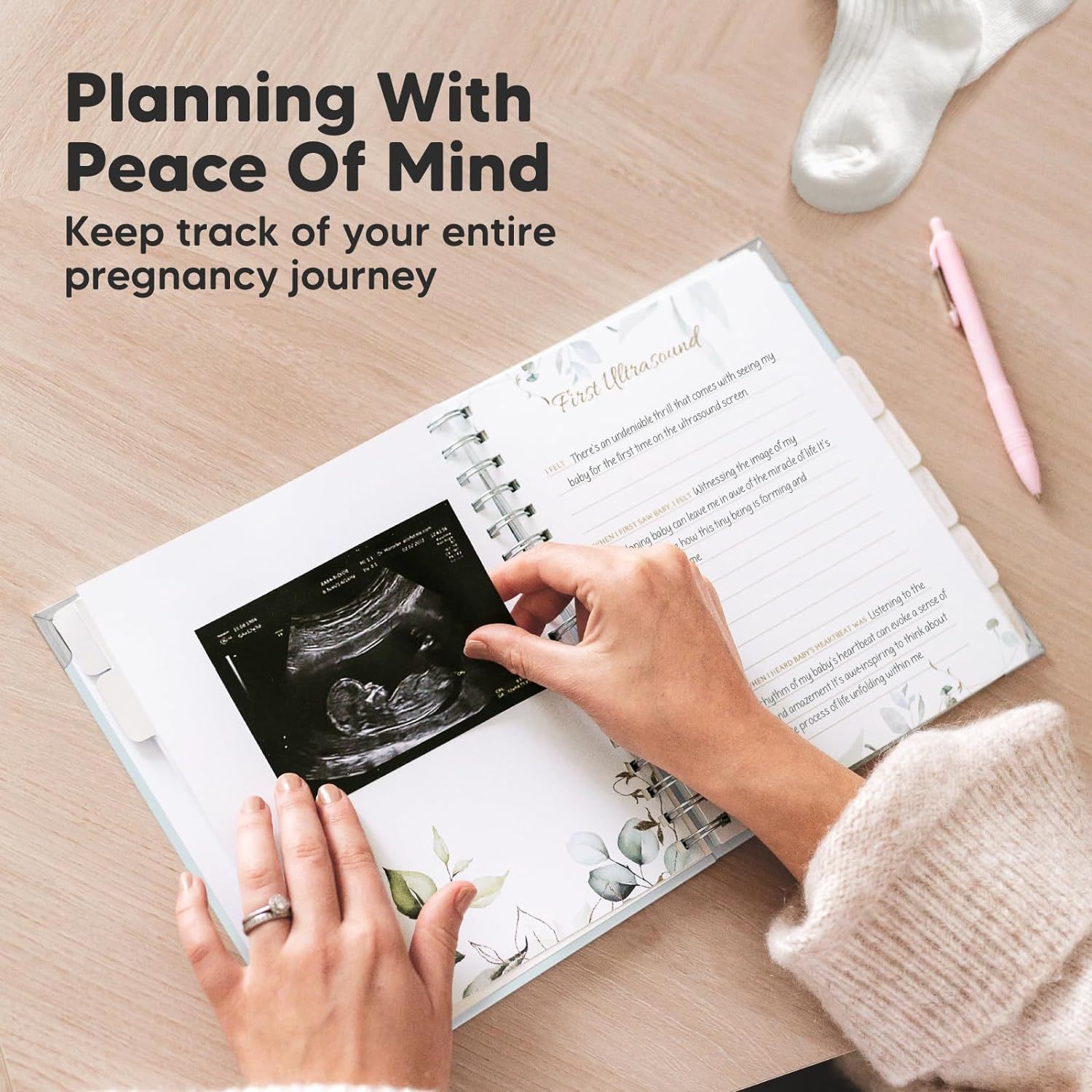 90 Pages Hardcover Pregnancy Memory Book 3