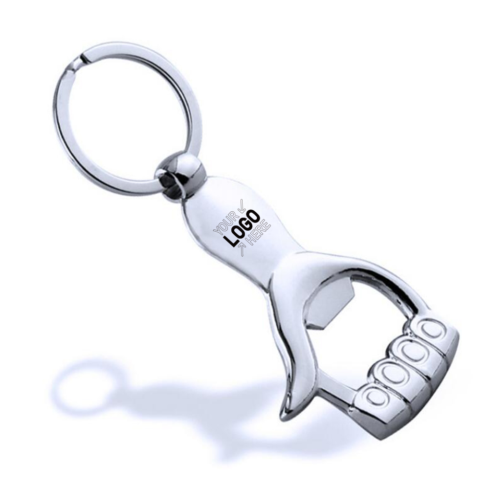 Creative Palm Design Advertising Bottle Opener Key Chain