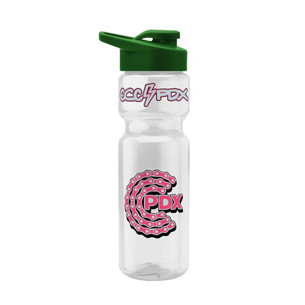 Blazer 28oz Transparent Bike Bottle w/Drink-thru Lid 205
