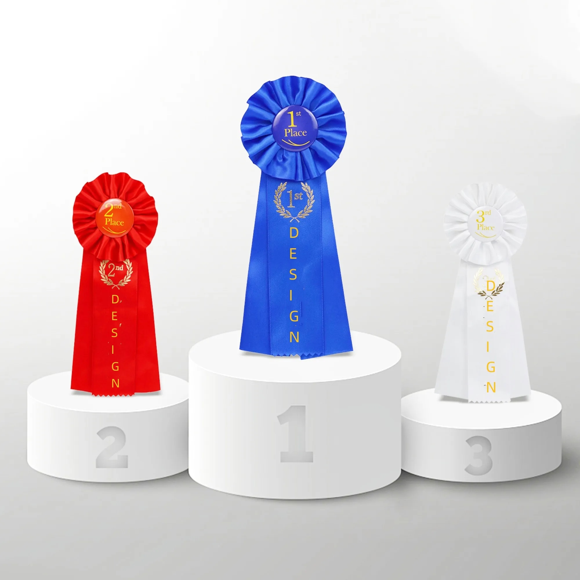 Rosette Ribbon Badge w/Streamers 2