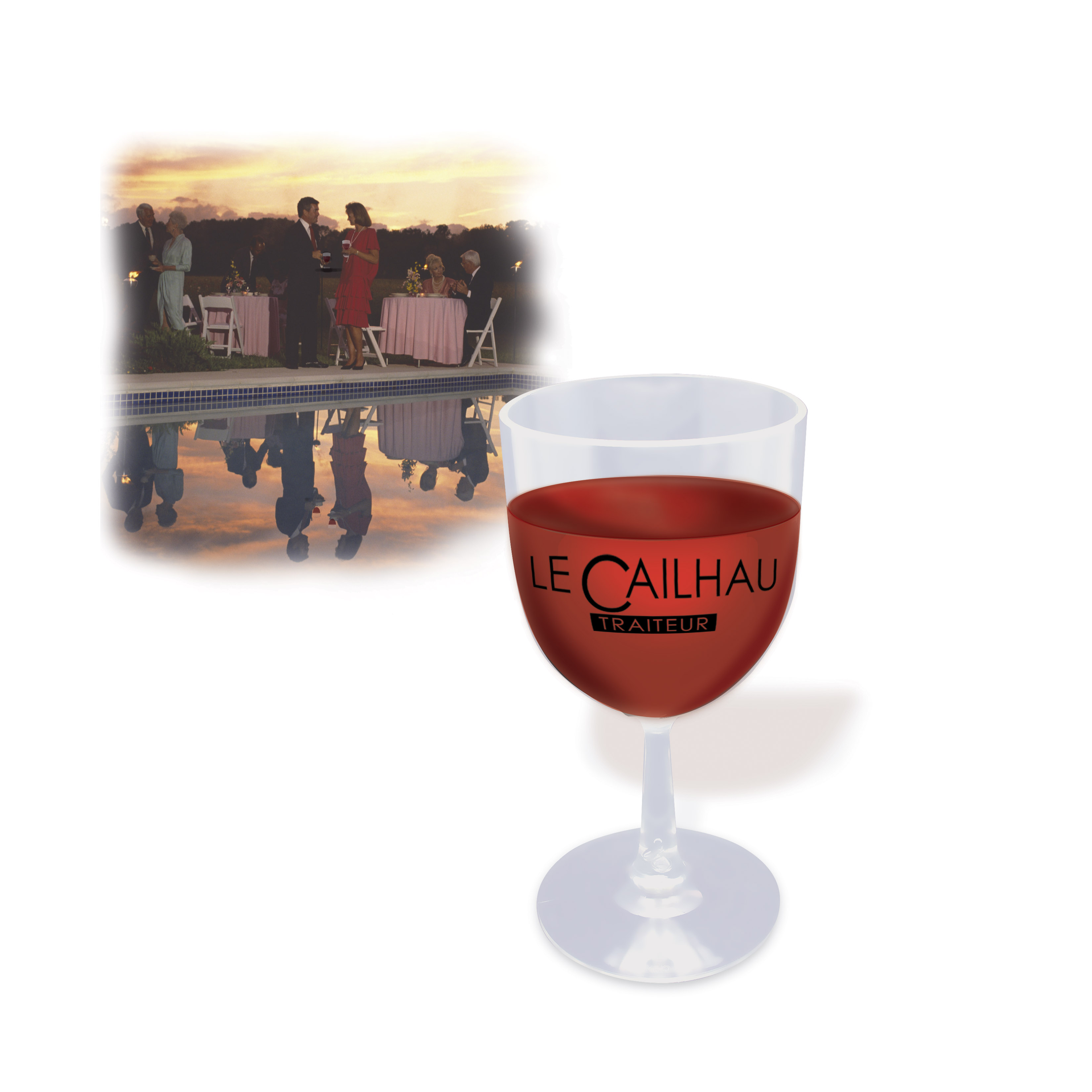 Here's-To-You Plastic Wine Glass 4