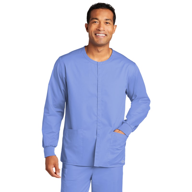 WonderWink Unisex WorkFlex Snap-Front Scrub Jacket 5