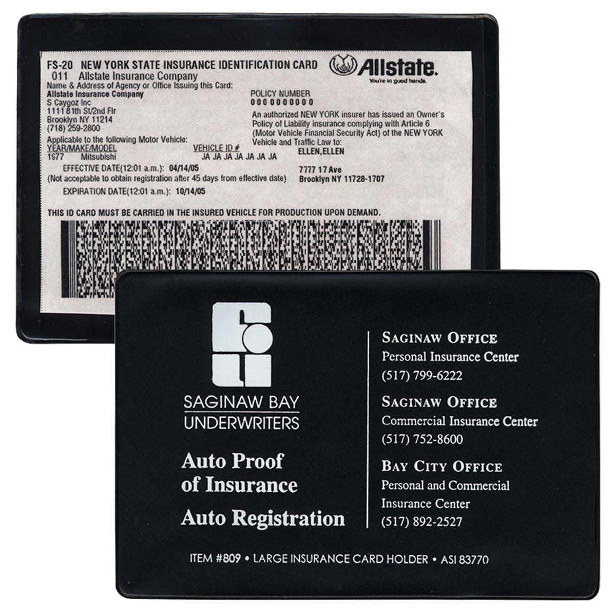 XL Large Insurance Card Holder 3