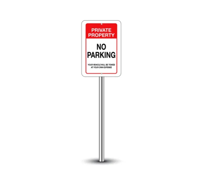 No Parking Signs - 1ft x 1ft (SQFT) 1