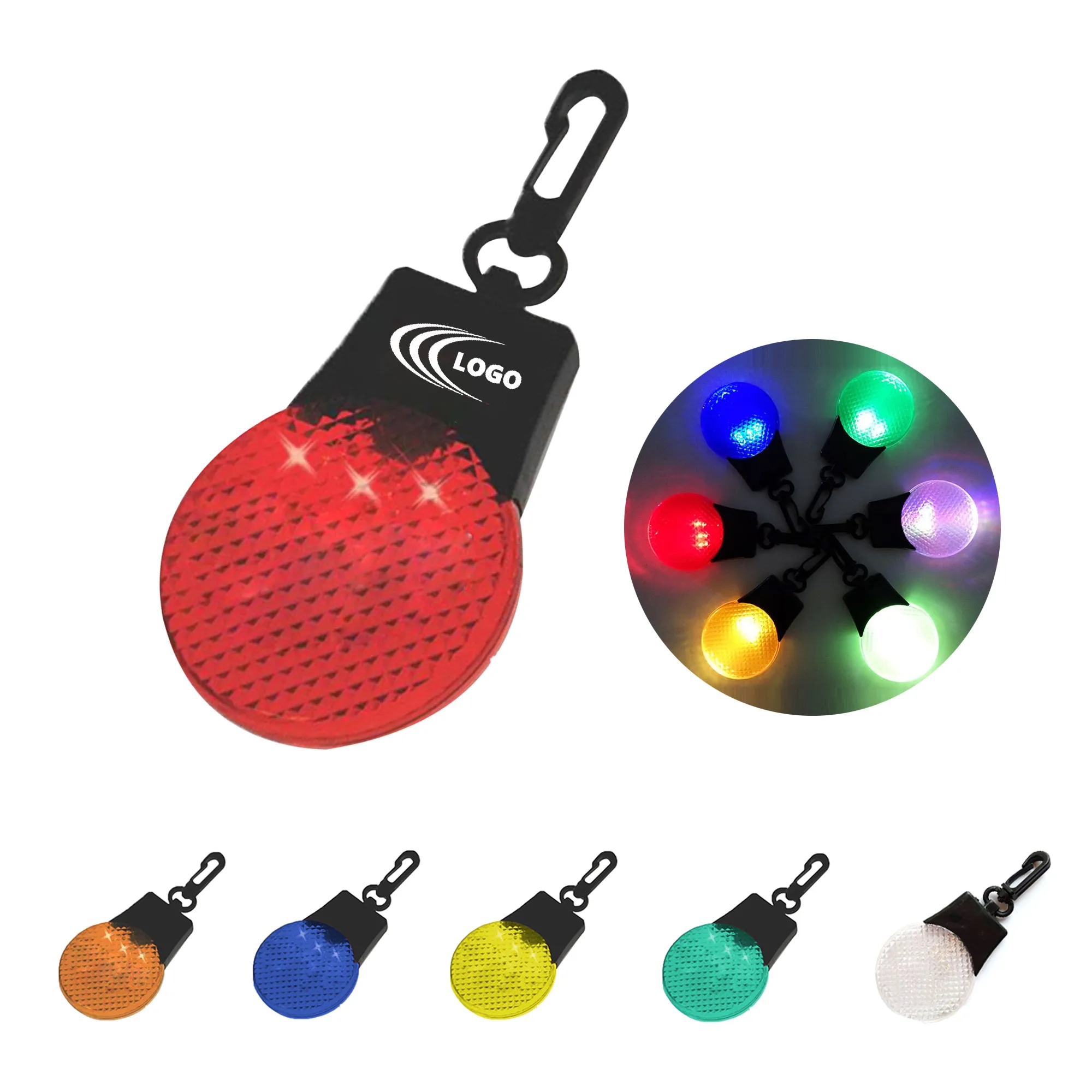 Safety Warning Led Reflector Keychain For Backpack 2
