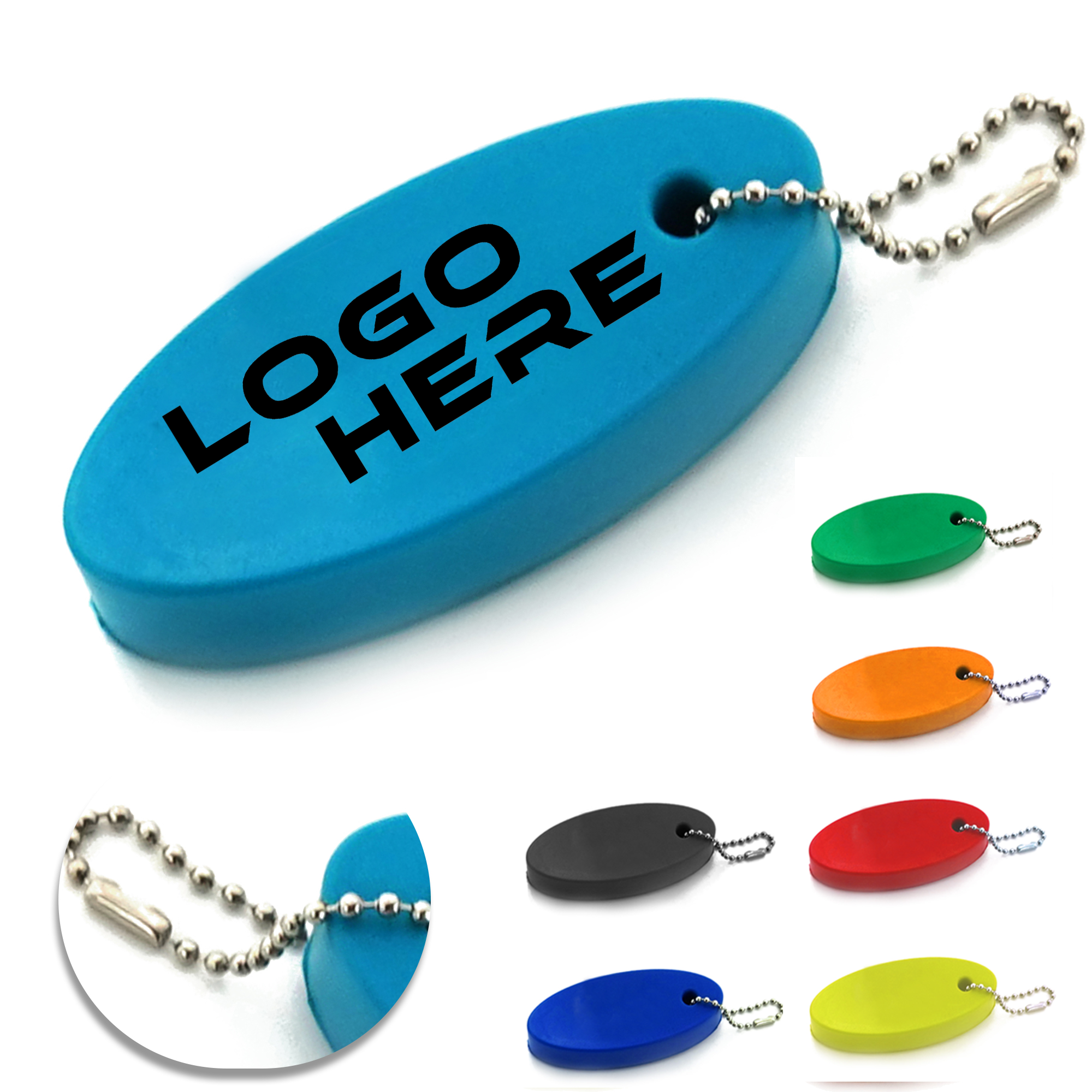 Full Color Floating PU Keychain for Water Activities 2