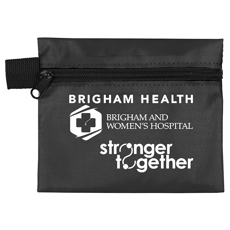 Bixby Plus San" 13 Piece Mask & Sanitizing Safety Kit inserted into Zipper Pack 34