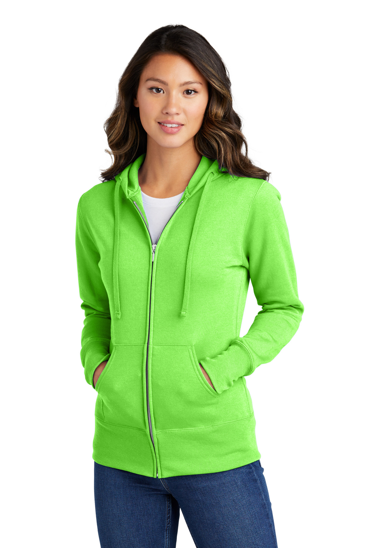 Port & Company® Women's Core Fleece Full-Zip Hooded Sweatshirt 44