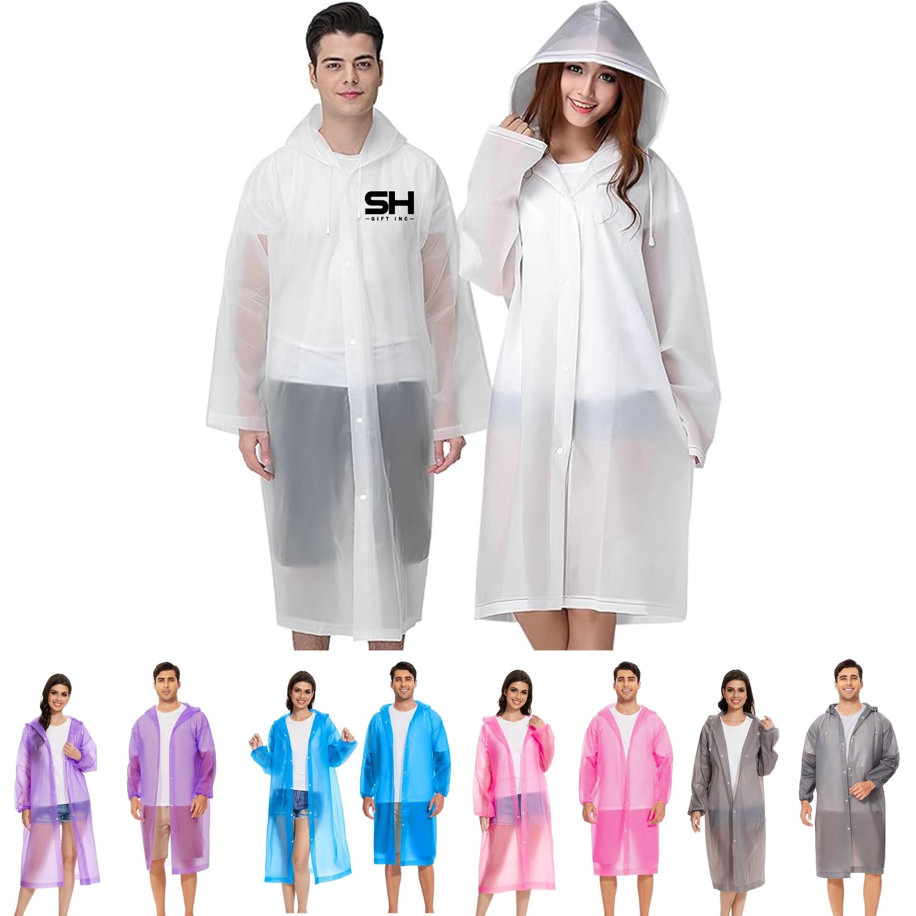 Rain Ponchos for Adults Reusable 1