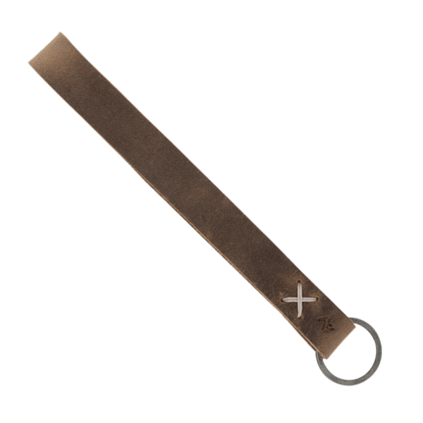 Hayward Leather Wrist Keychain with Metal Split-Ring 86