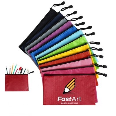 Custom Waterproof Zipper Pencil Pouch 4