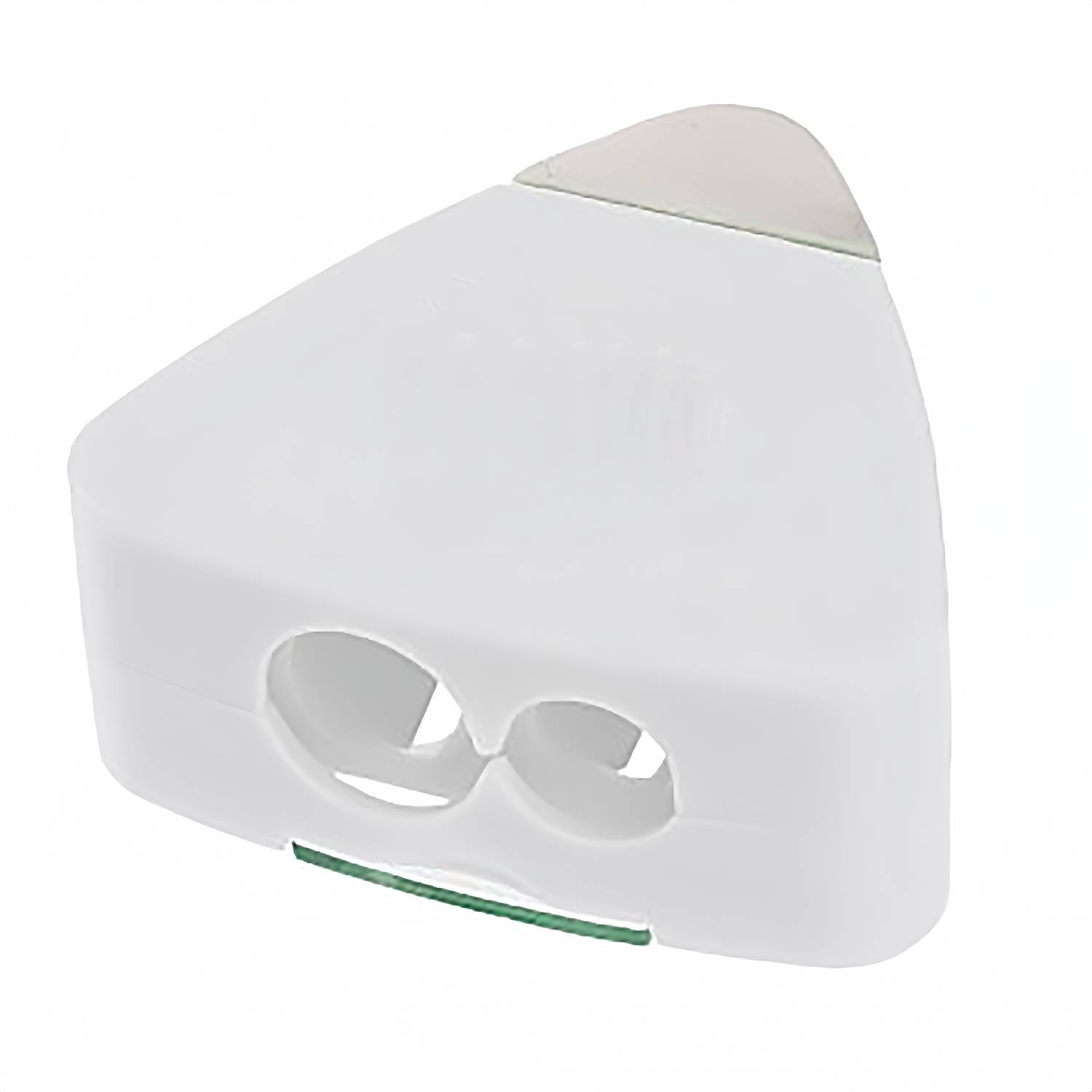 Triangle Plastic Dual Holes Pencil Sharpener w/Eraser 2