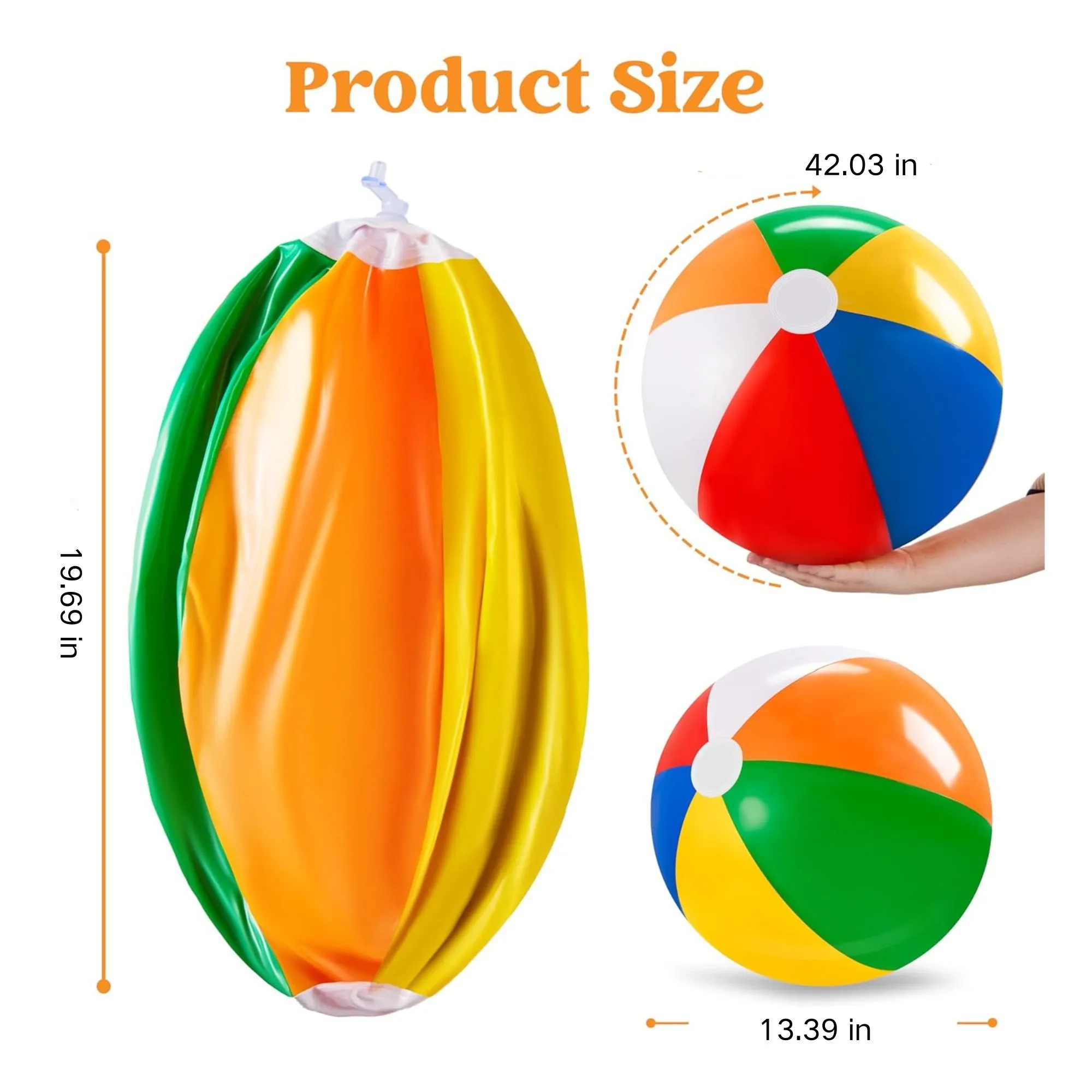 PVC Inflatable Children's Water Sports Beach Ball 3