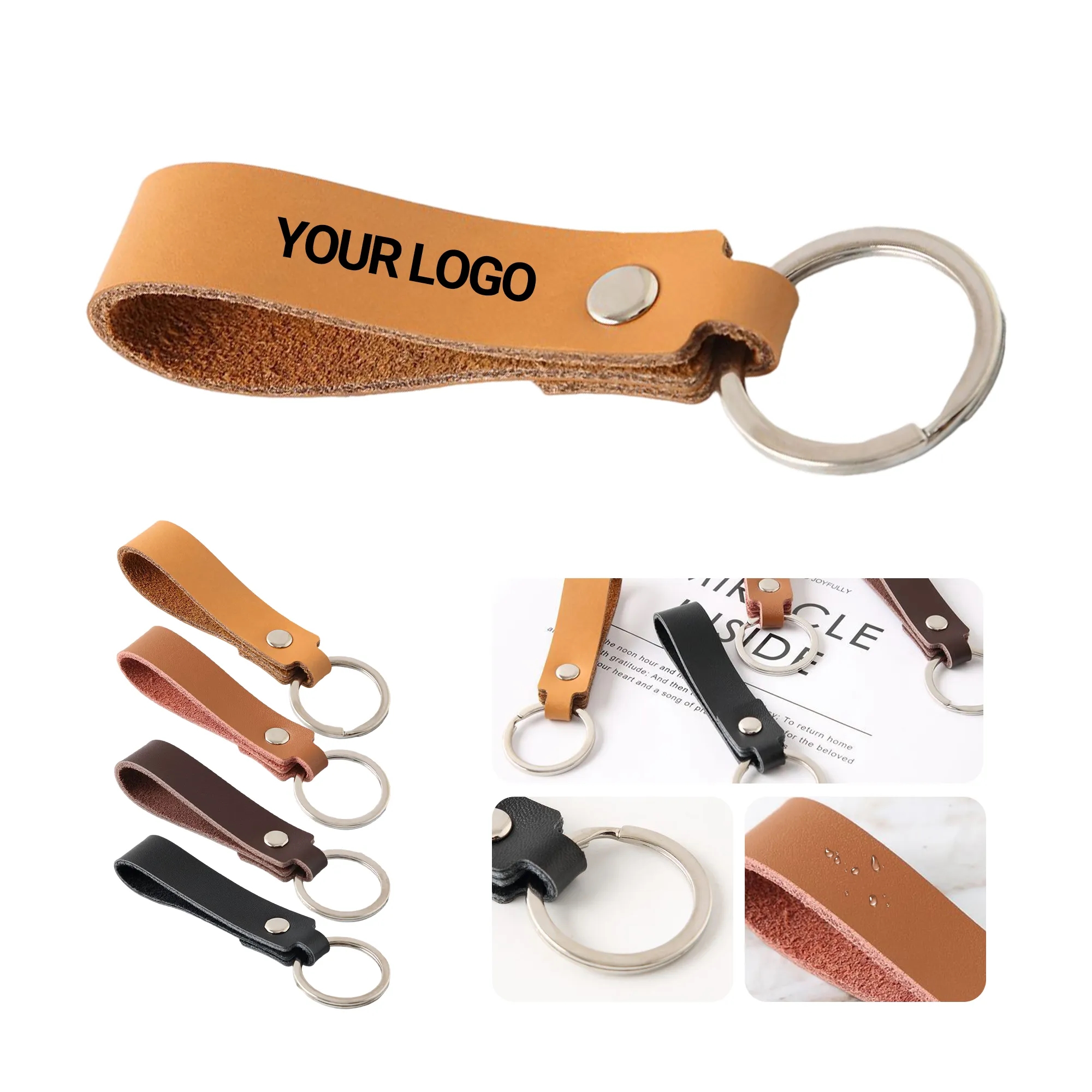 Stylish Leather Rope Car Key Holder with Retro Design 5