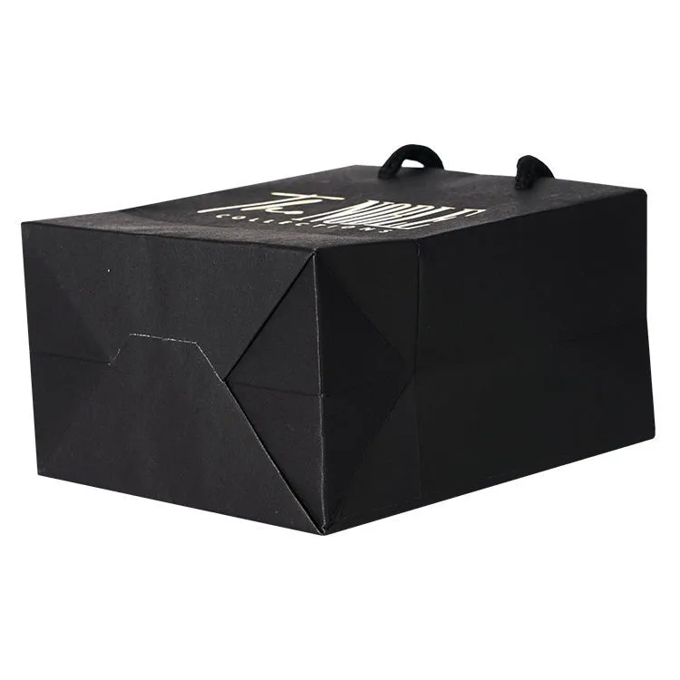 Custom Black Kraft Paper Bag 3