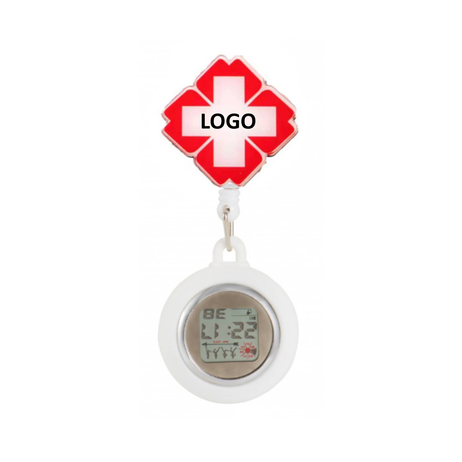 Digital Display Medical Silicone Pocket Nurse Watch 2
