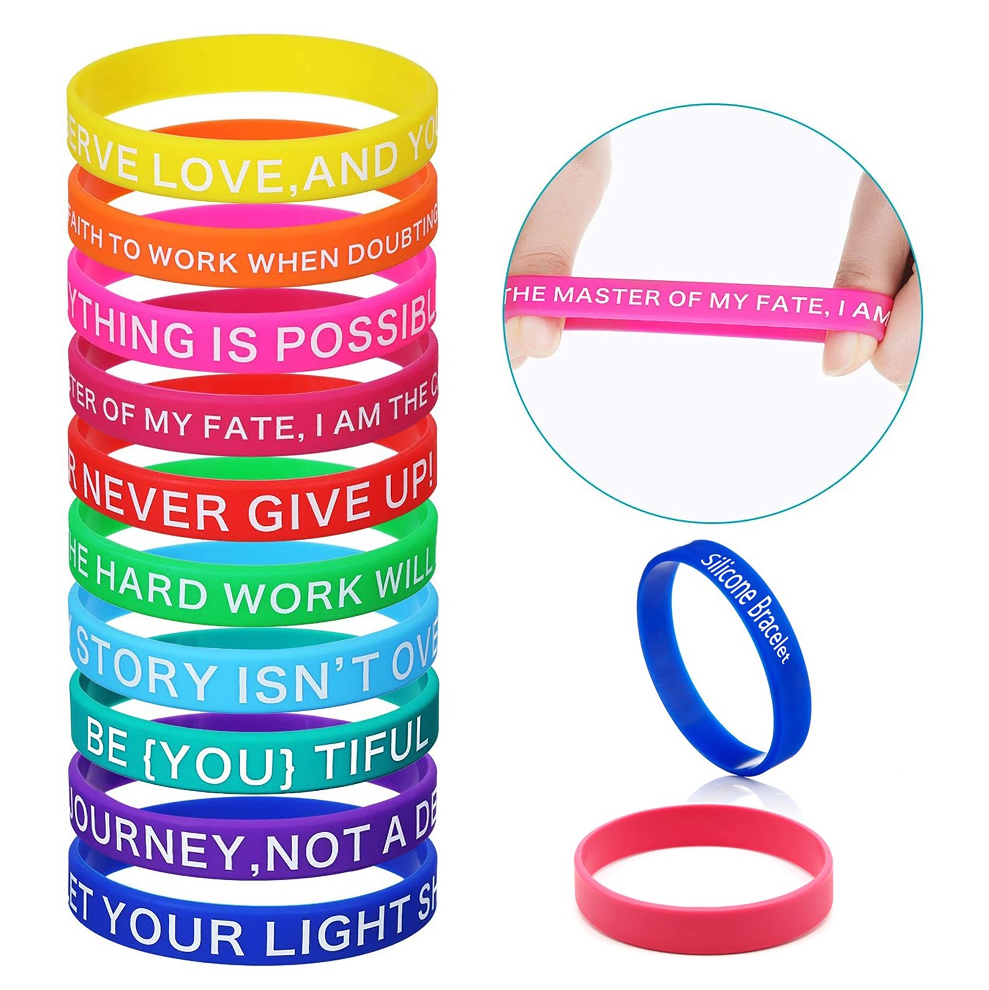 Custom Silicone Wrist Band MOQ 100PCS 3