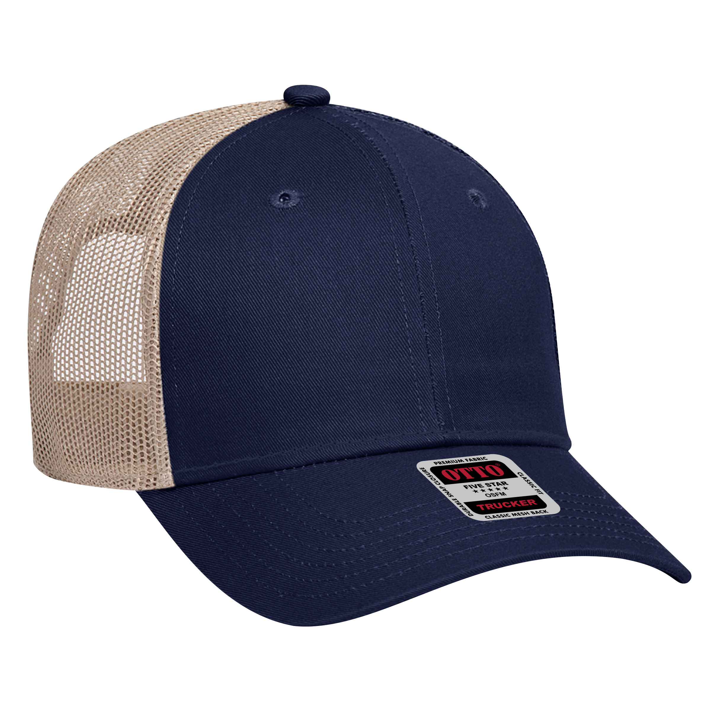 OTTO CAP® 6 Panel Low Profile Mesh Back Trucker Hat 9