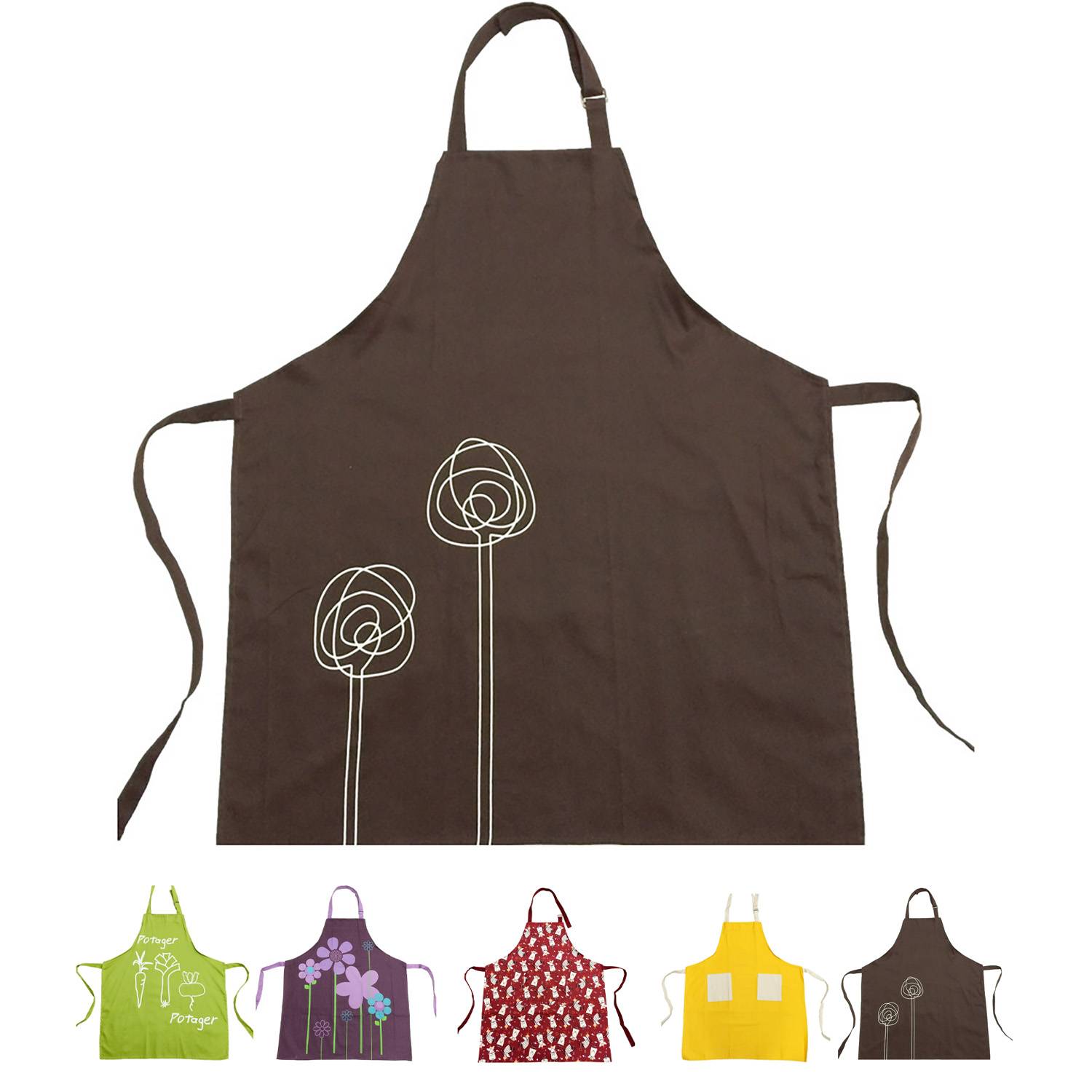 Home Kitchen Pure Cotton Apron 4