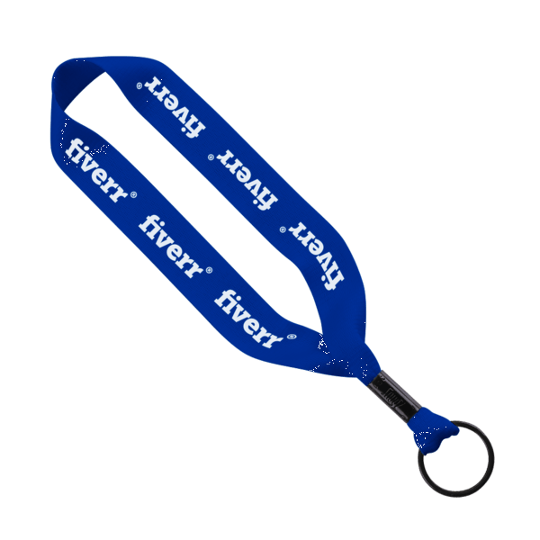3/4" Polyester Key Chain with Crimp Split Ring 9