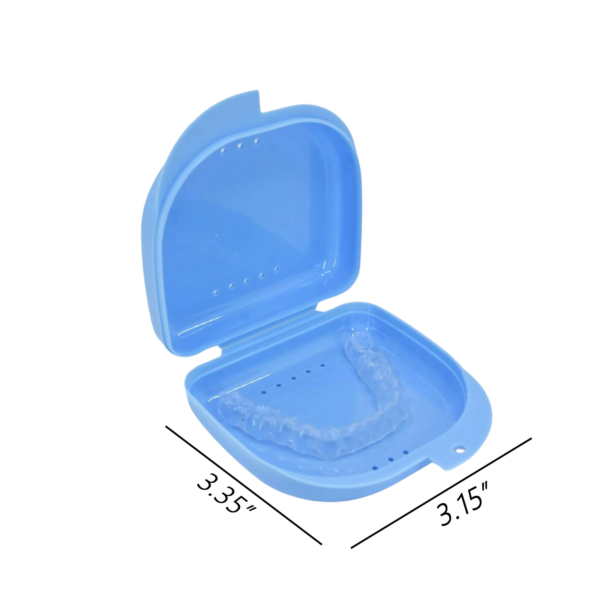 Retainer Mouth Guard Case with Vent Holes 1