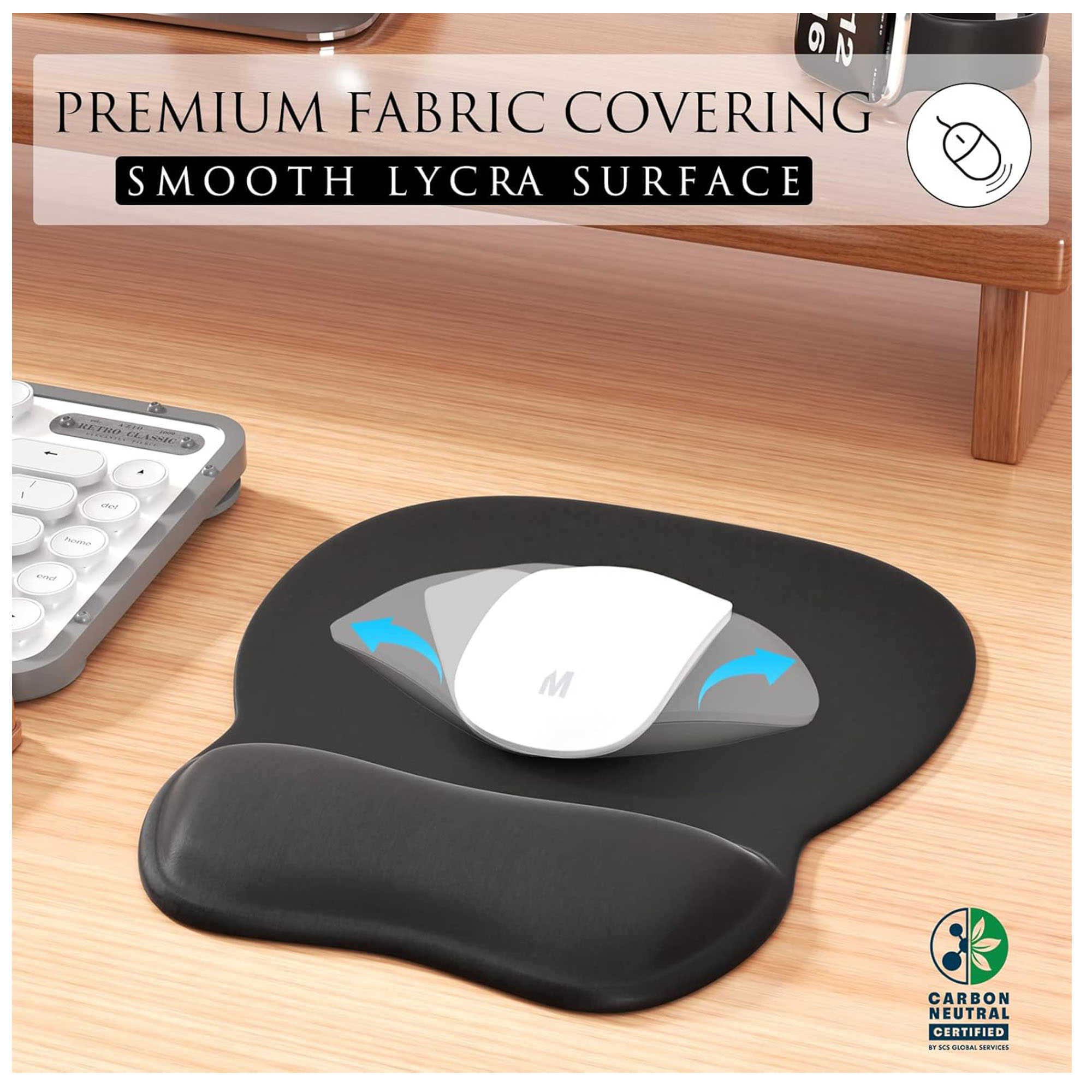 Ergonomic Gel Wrist Support Mouse Pad for Comfort & Stability 3