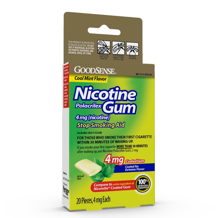 Nicotine Gum - 4 mg Mint 20 Pack 2