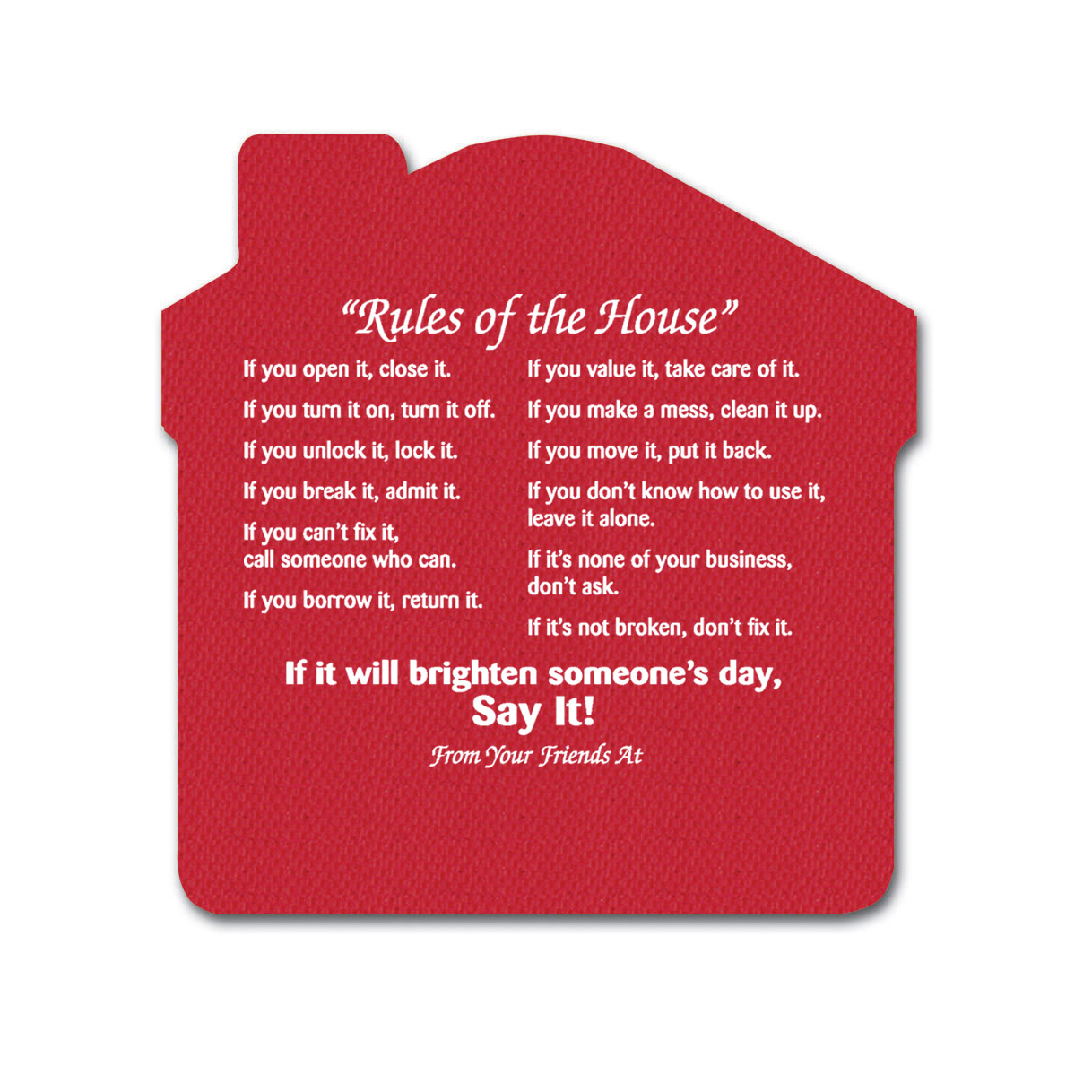 Rules of The House Jar Opener 10
