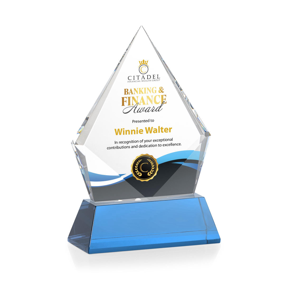Shelton VividPrint™ Award on Newhaven Base - Sky Blue 11