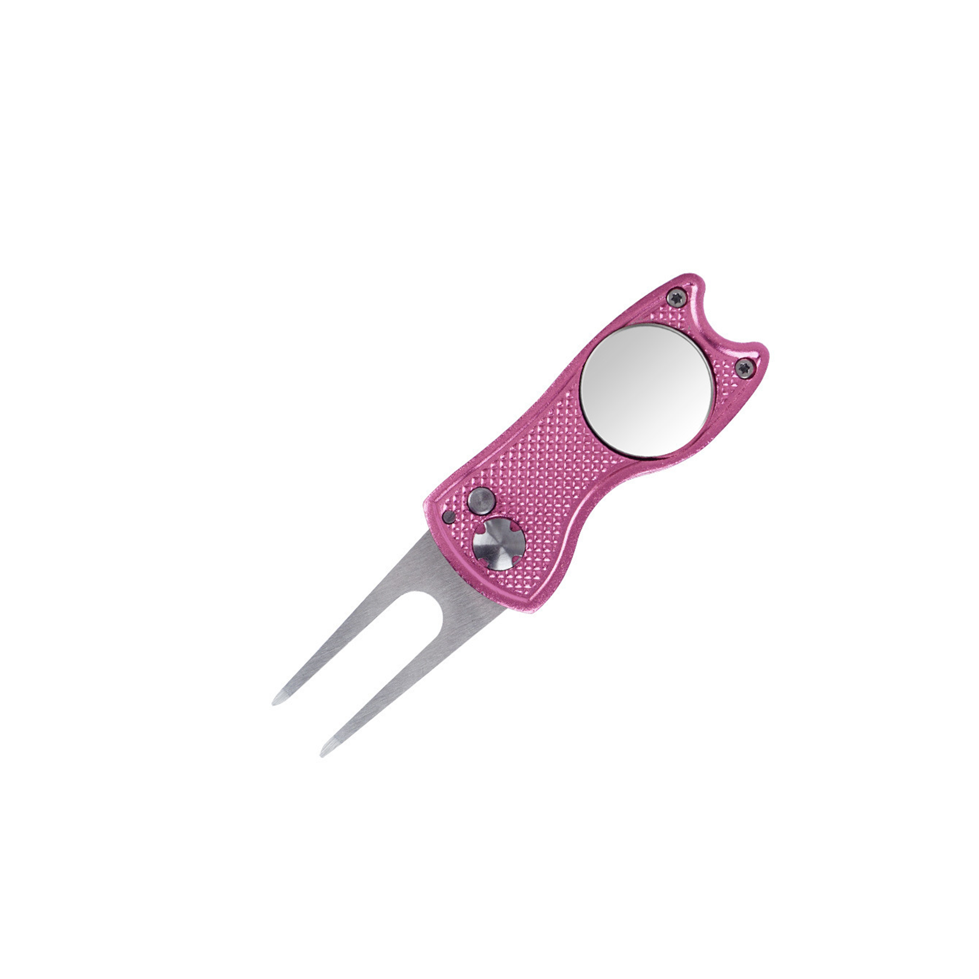 Foldable Stainless Steel Divot Fixer With Magnetic Marker 2.76" 8