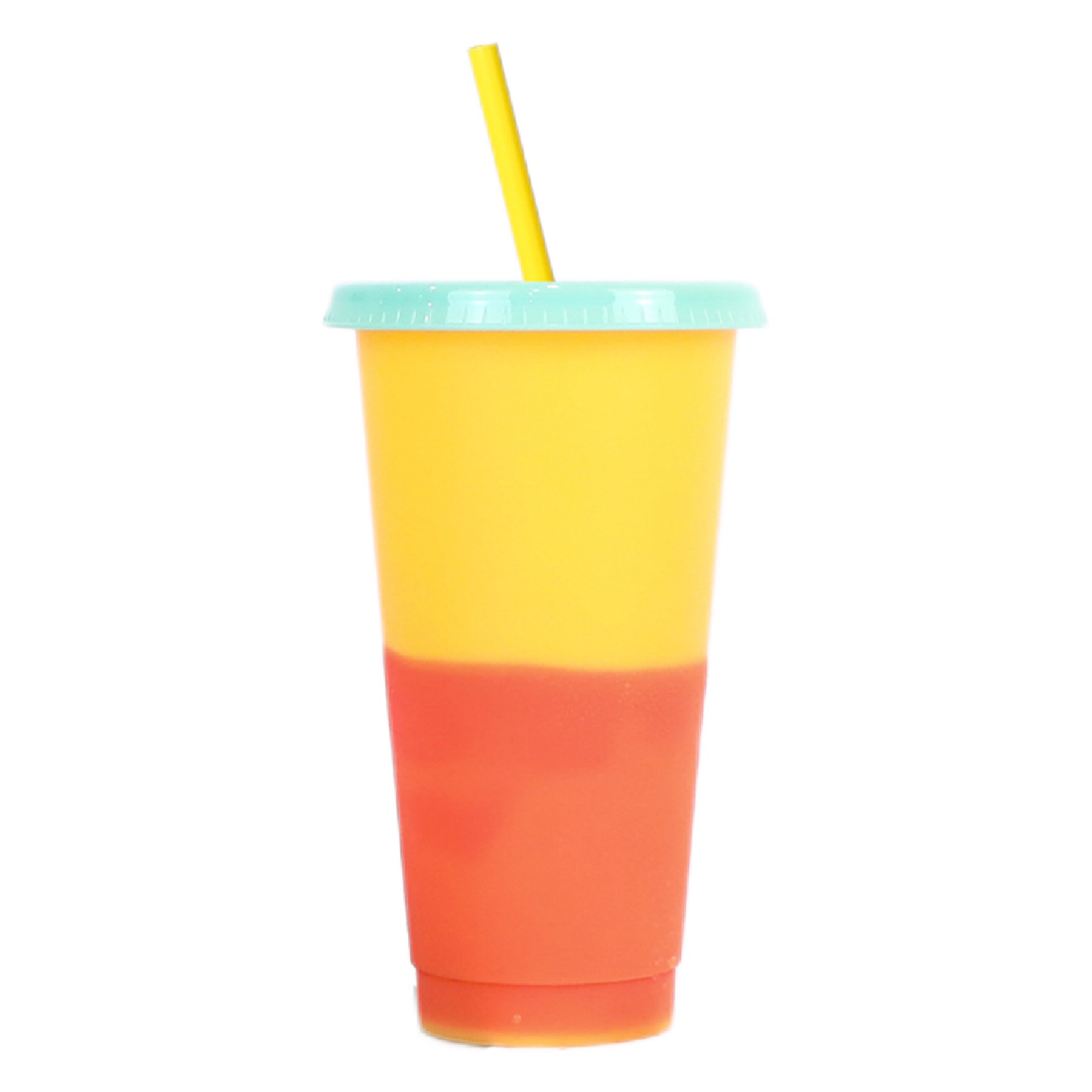 24Oz Color Change Straw Cup 2