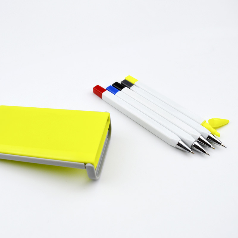 Rainbow Pen, Pencil & Highlighter Set With Portable Case 5