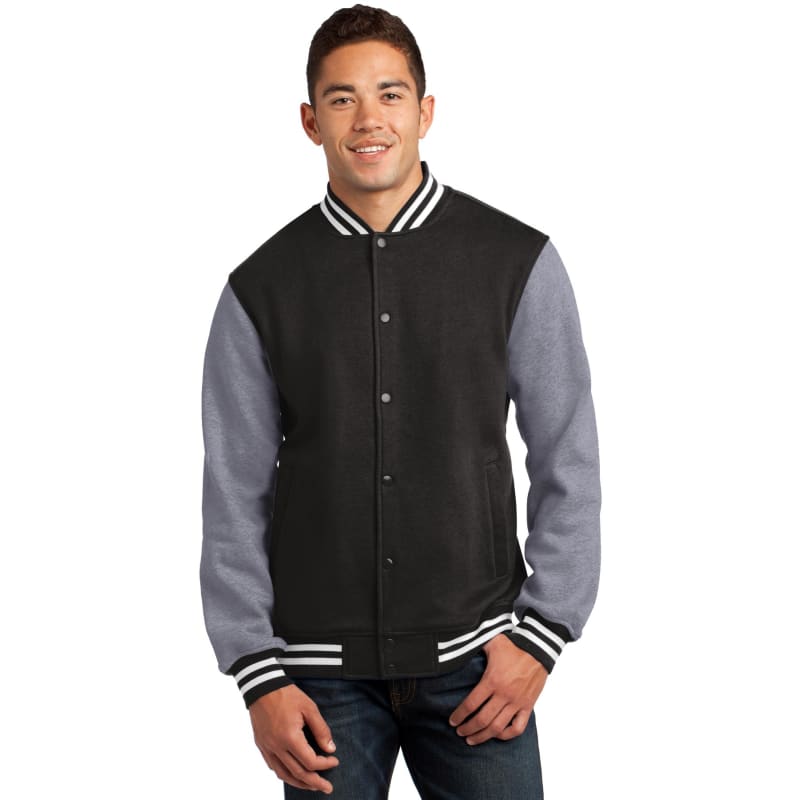 Sport-Tek Fleece Letterman Jacket. 7