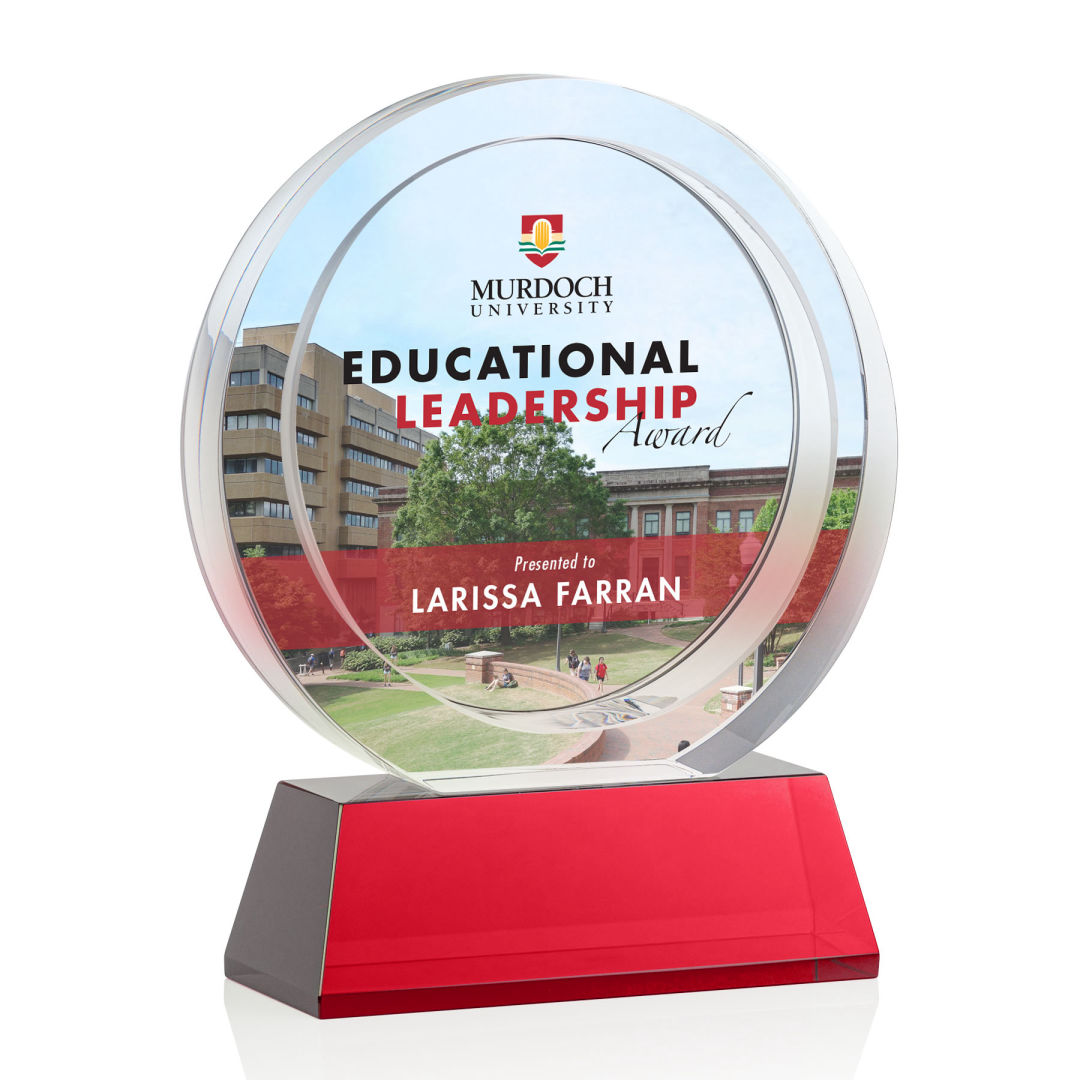 Templeton VividPrint™ Award on Base - Red 2