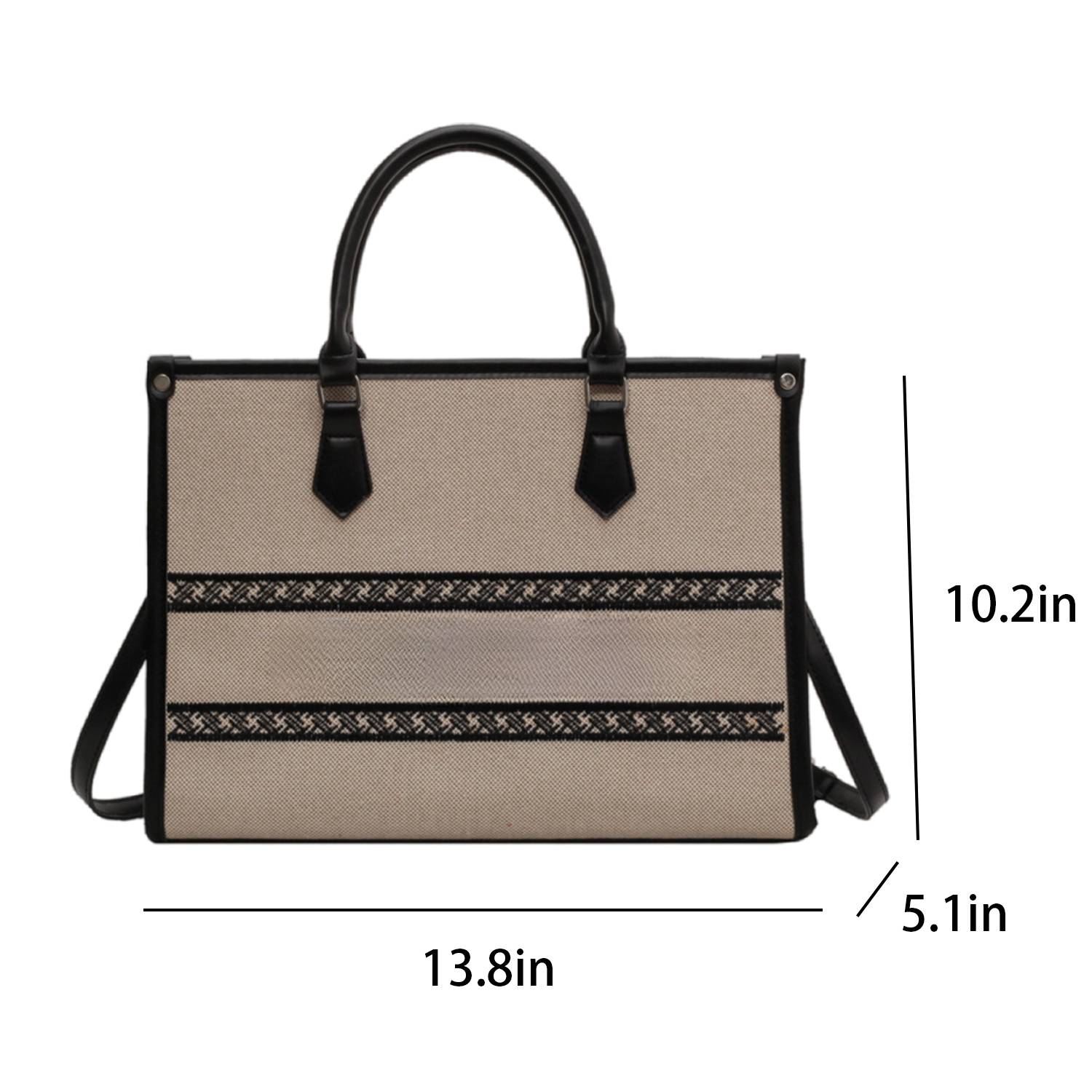 Canvas Crossbody Bag Fashion Large Capacity Tote 2