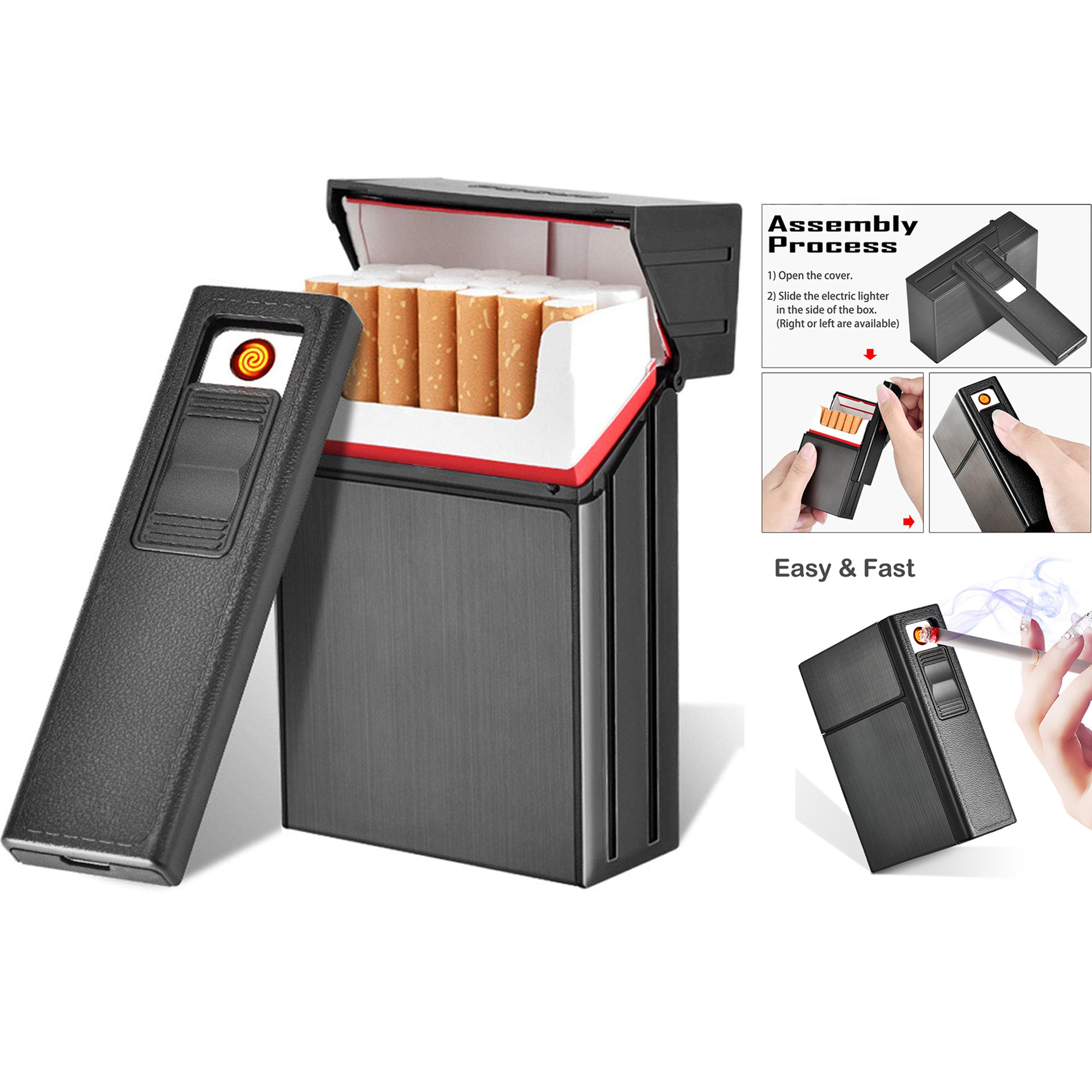 Cigarette Case Module with Electric Lighter