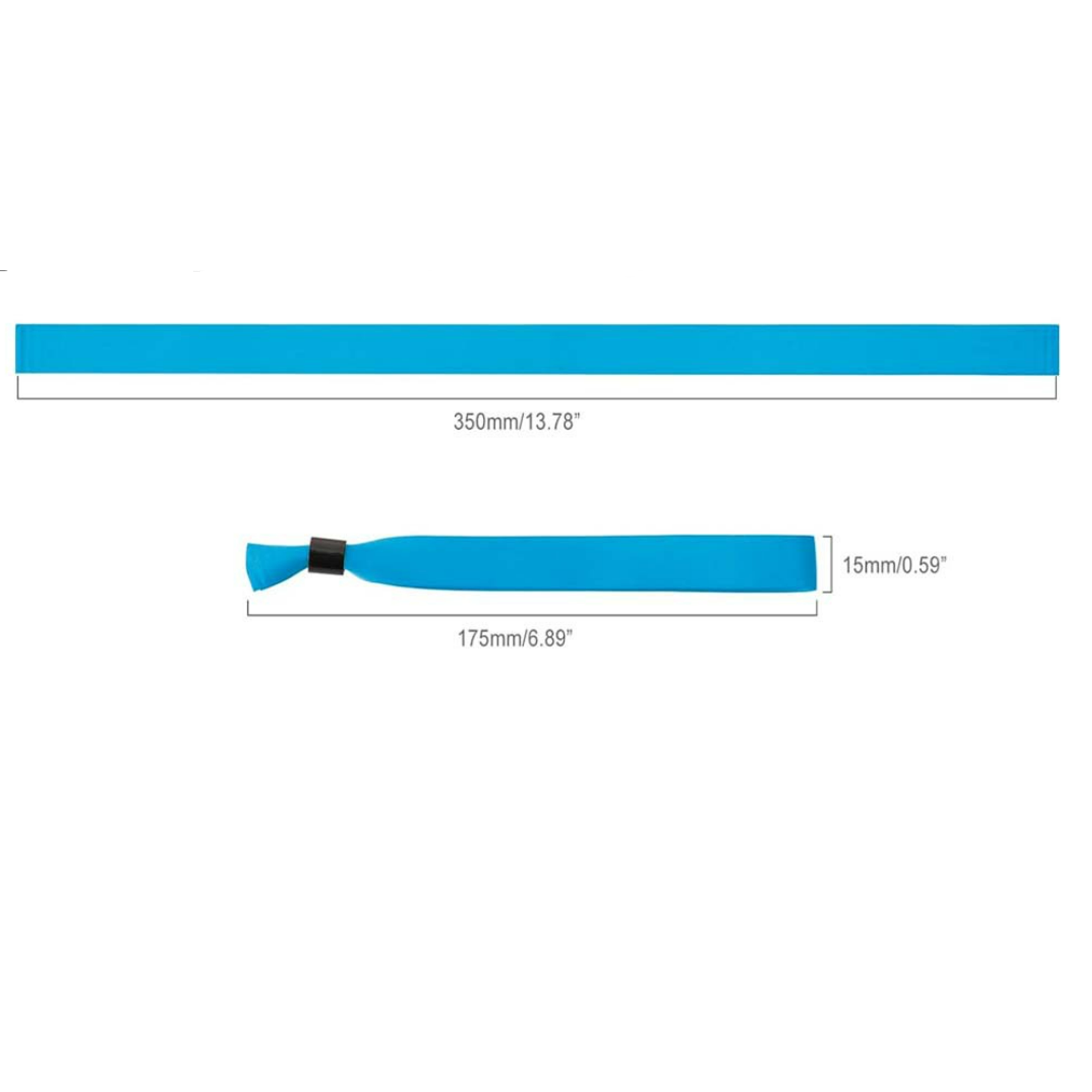Woven Sublimated Event Wristbands with Locking Bead 2