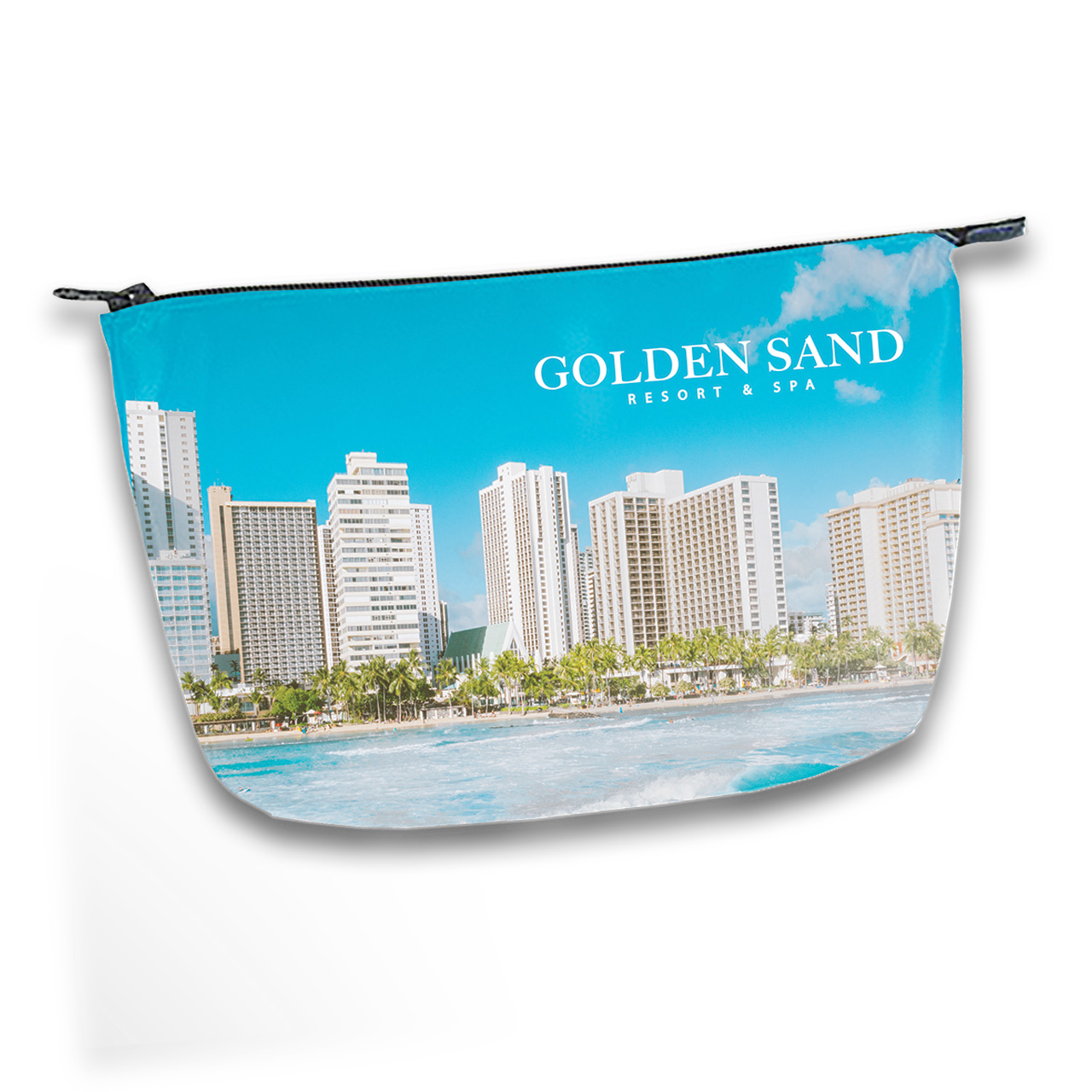 Shiny Satin Dye Sublimated Zipper Pouch