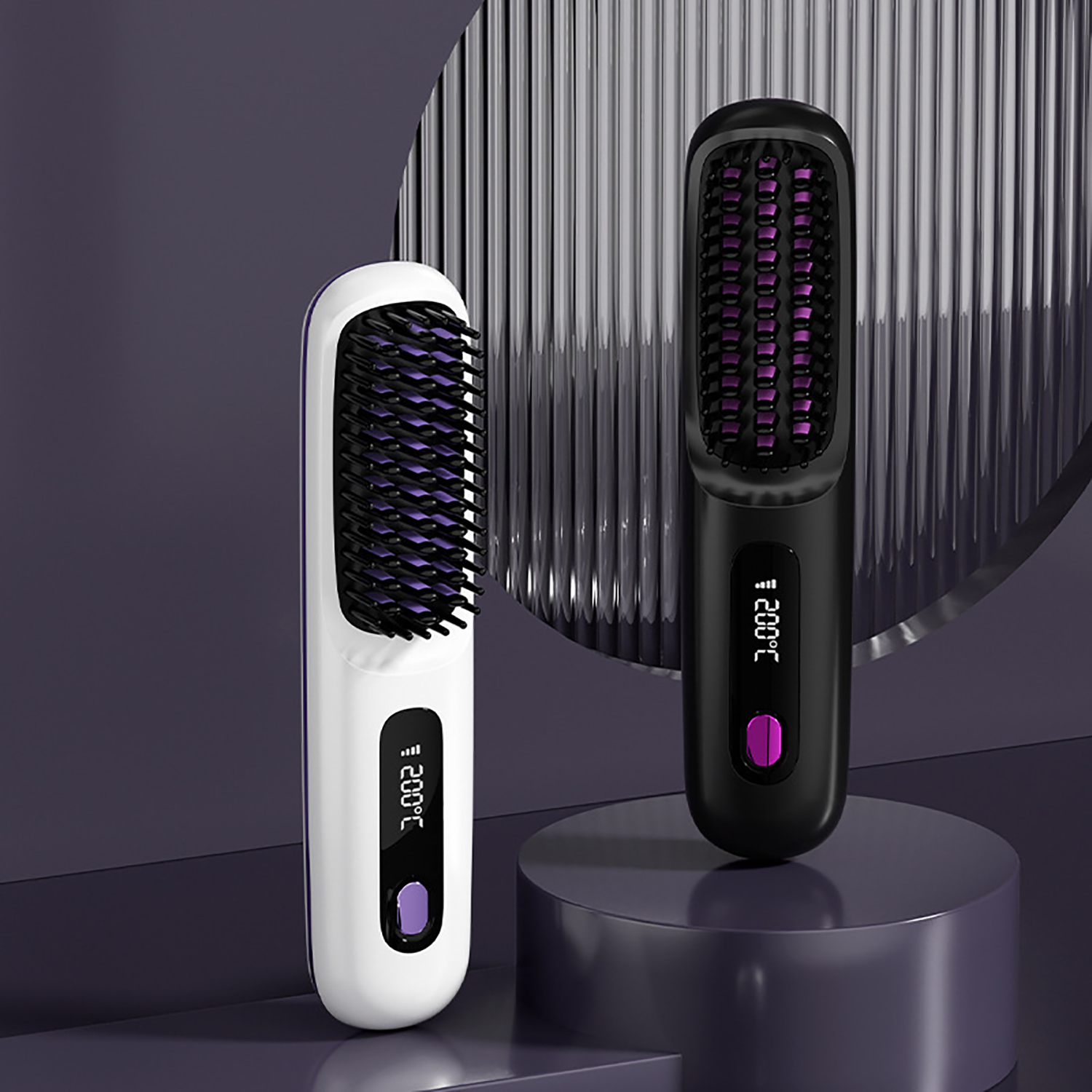 Cordless Portable Hair Straightening Brush 5