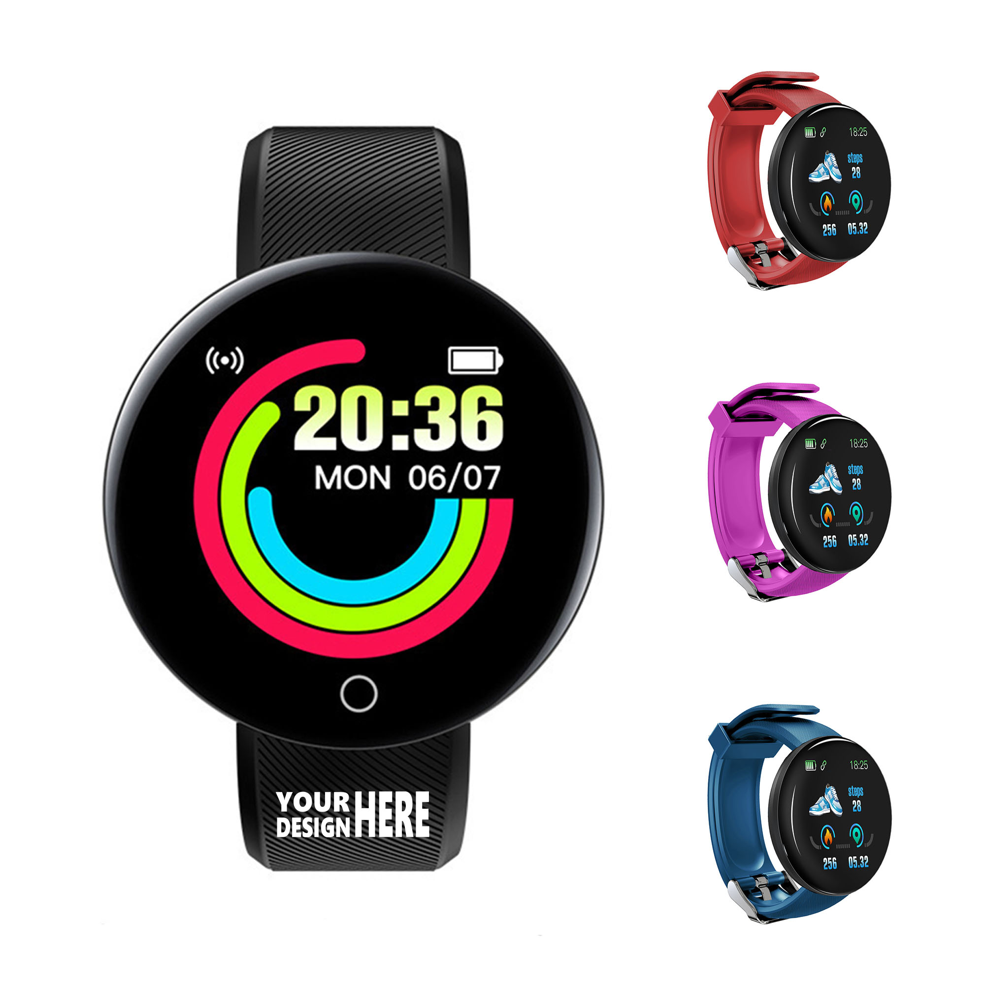 Round Screen Health Monitor Smart Bracelet 5