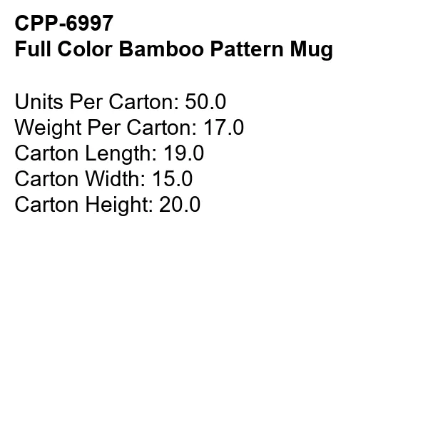 Full Color Bamboo Pattern Mug 2