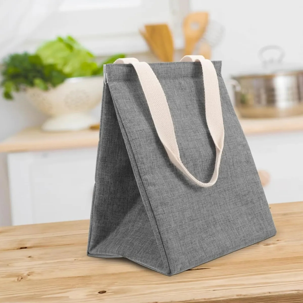 Insulated Reusable Lunch Tote Bag Portable Cooler 5