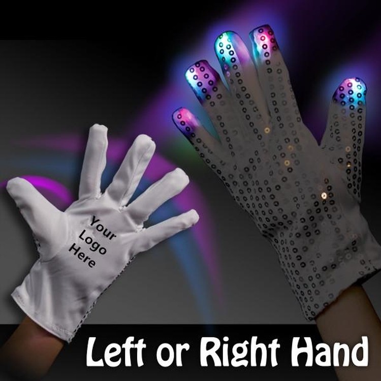 Light Up LED Glow Right Hand Rock Star Glove 2