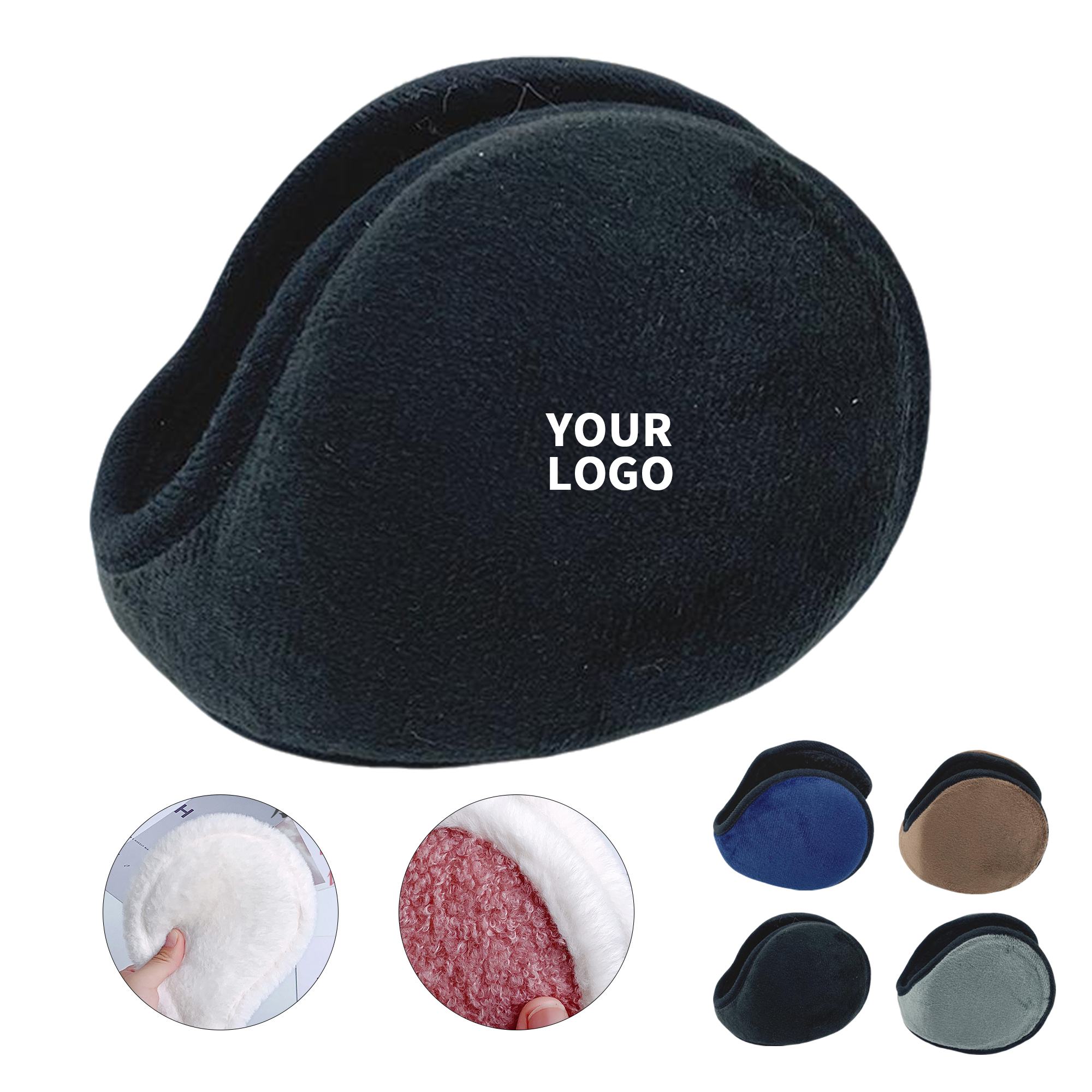 Winter Warm Earmuffs With Fleece Material And Soft Fur Lining 7