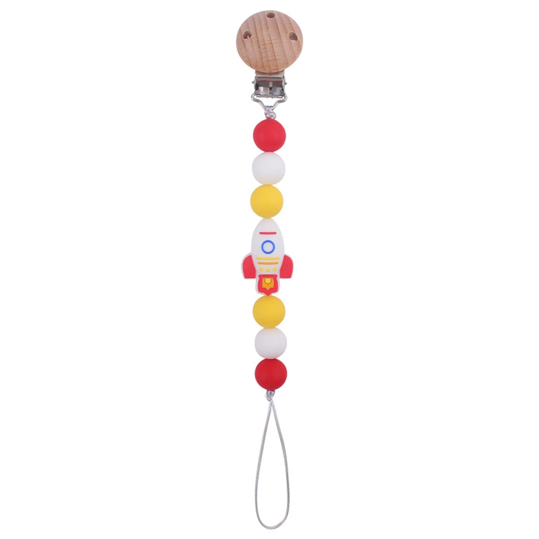 Cartoon Rocket Pacifier Chain 12