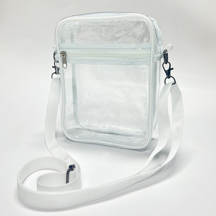 Small Clear PVC Stadium Bag Adjustable Strap Shoulder Bags 4